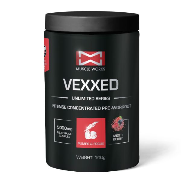 Muscle Works Vexxed 100g Mixed Berry