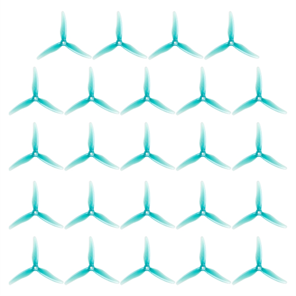 24 Pcs 51466 V2 Fpv Propeller 5Inch 3 Blade Propeller Blue