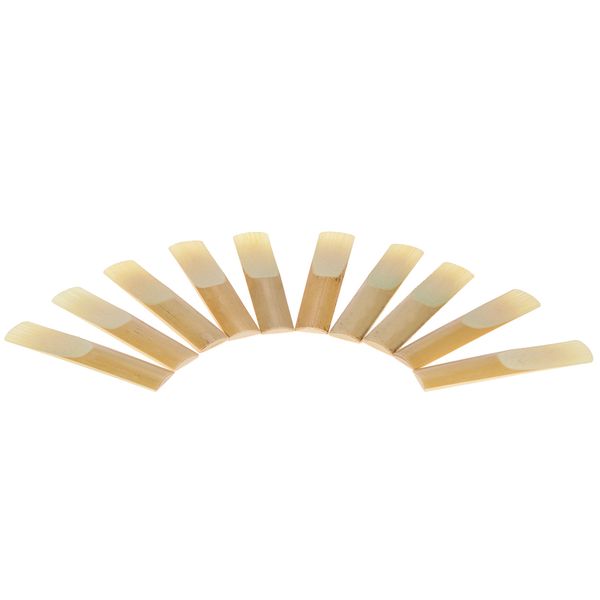 10-Pack Bamboo Reeds, Strength 1.5, Bb Tenor Sax