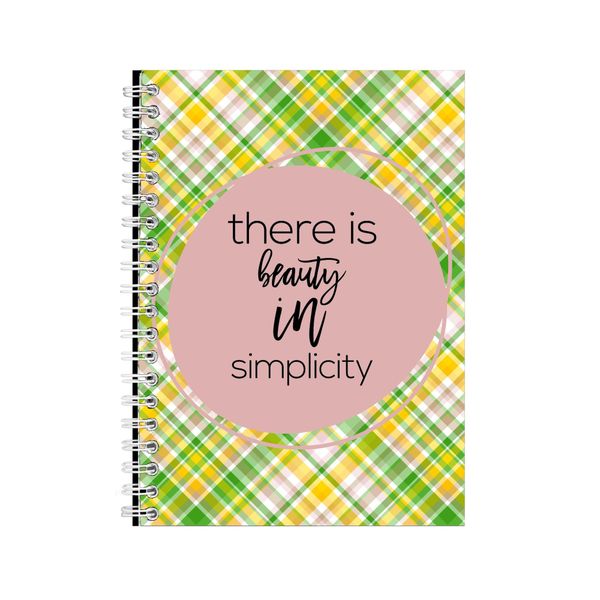 Beauty A5 Notebook Spiral Lined Motivational Words Graphic Notepad Gift 137