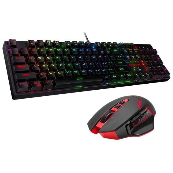 Redragon - Surara RGB Gaming Keyboard With - Mirage Wireless Gaming Mouse
