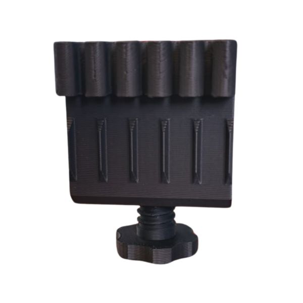 Universal 5 Cable Organiser Desk Clamp - Black