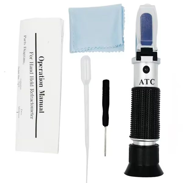 0-32% Brix Handheld Sugar Refractometer with ATC for Juice &amp; Fruit