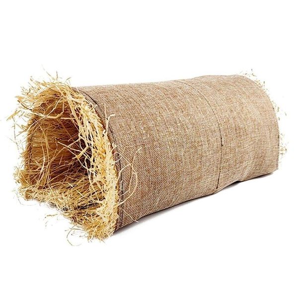 Pet Bed Grass Straw Tunnel Toy &amp; Hideaway House For Guinea Pig &amp; Rabbit
