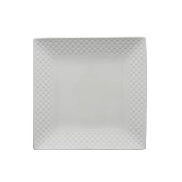 Porcelain Square QP Dinner Plate - 12 Pieces 10.5 Inches
