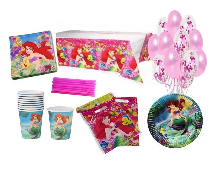 Little Mermaid Table Decorations 61 Pieces