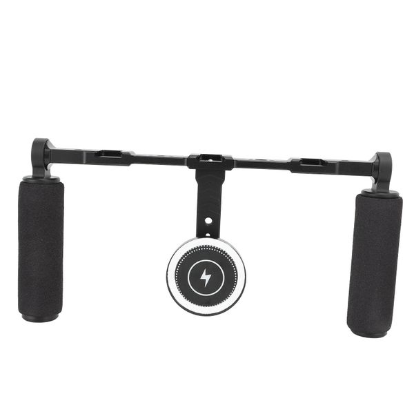 Dual-Handle Rig Compatible with MagSafe Charging Cold Mounts for Filmmaking
