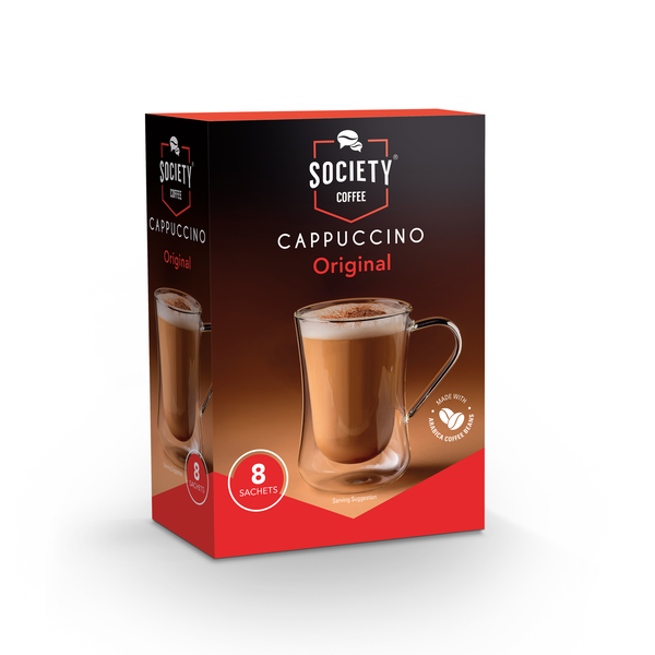 Society Coffee Sweetened Cappuccino 8 Sachets