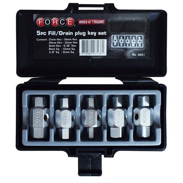 Force 5Pc Sump Plug Set