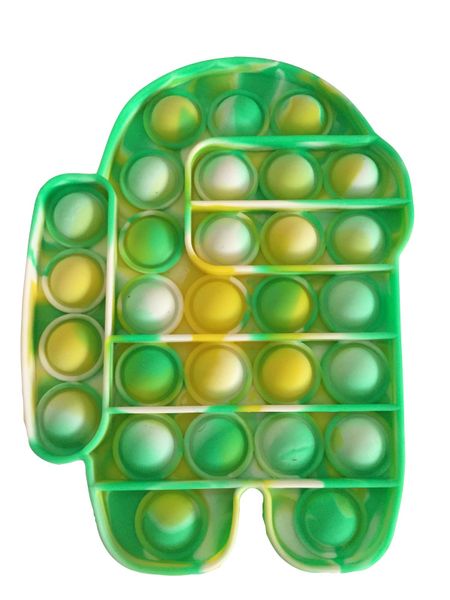 Alien Shaped Pop It Fidget Toy - Tie Die