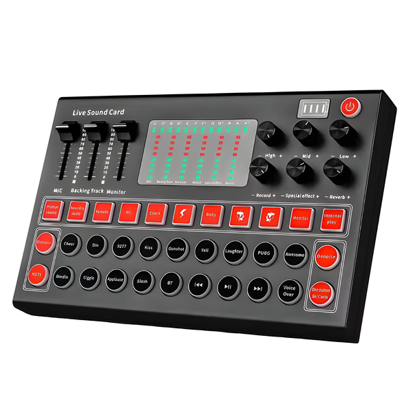 M9 Sound Card Board Voice Changer Quality Live Streaming Audio Interface