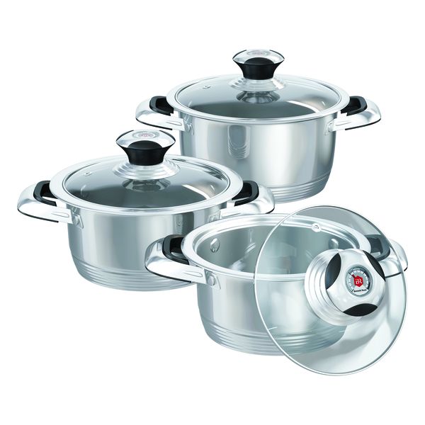Bennett Read 6 Piece Finesse Stainless Steel Starter Cookware Set
