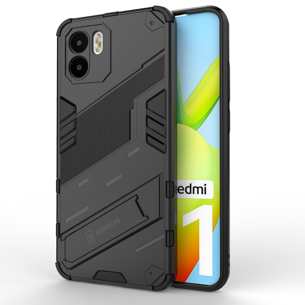 Cover for Xiaomi Redmi A1 &amp; A2 - Dual Layer Military Grade Kickstand Case