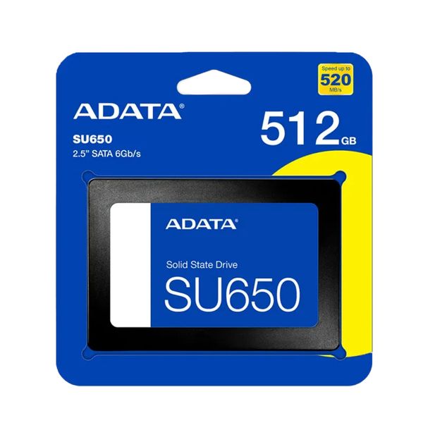ADATA SU650 512GB 3D-NAND SATA 2.5 inch SSD