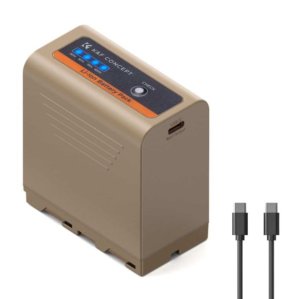 K&amp;F NP-F970 Camera Battery for Sony with USB-C Charging Port | KF28.0036