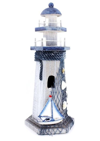 Wooden Lighthouse - Sail Boat