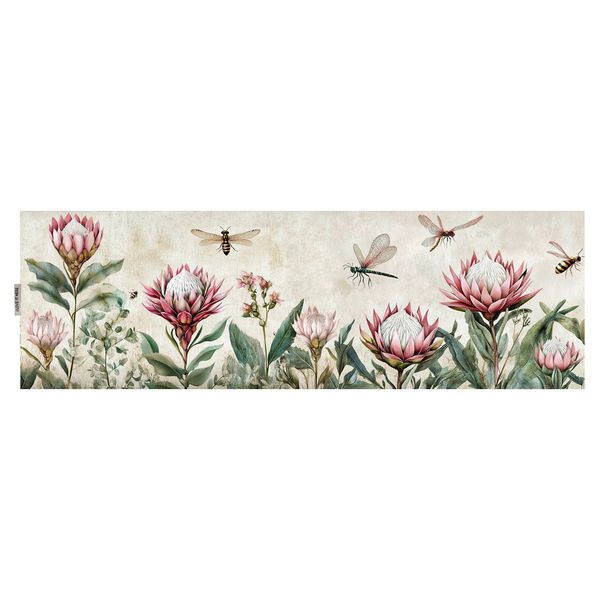 I Love it Here Protea and Bees Table Runner