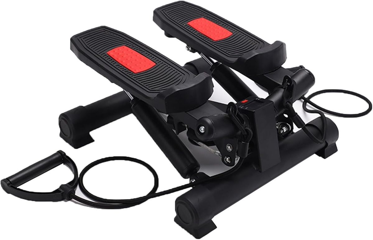 FLEXEE Mini Stepper Machine, Fitness Exercise Stepper with Resistance Bands