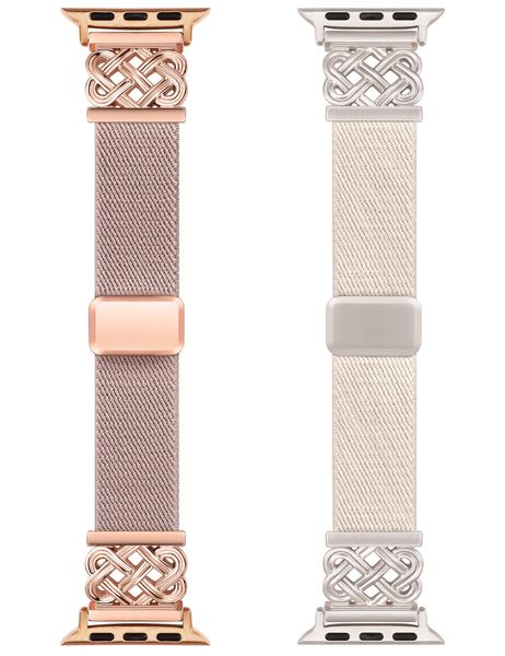 2PCS Magnetic Band Compatible with Apple Watch Bands 42/44/45/46