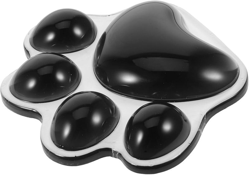 Gel Silicone Cat Paw Wrist Pad for Keyboard and Mouse, 3D Non-Slip Gel