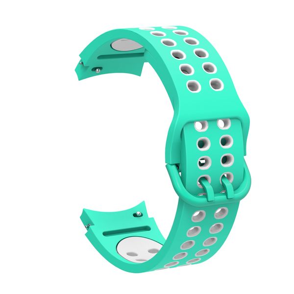 Sports Strap Compatible with Samsung Galaxy Watch 4/5/6/7 - Mint &amp; White