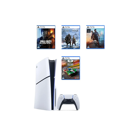 Sony PlayStation 5 Standard Edition Console + 4-Game Action Bundle (PS5)