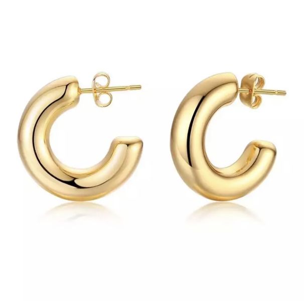 Thick Gold Huggy Earring - 20mm | Gift