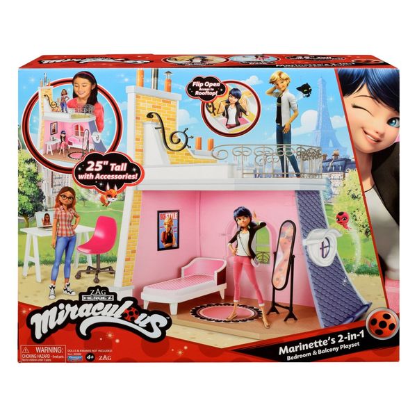 Miraculous 2-in-1 Playset (Balcony &amp; Bedroom)