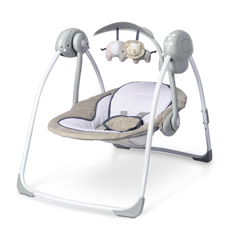 Adjustable Electric Baby Rocker Swing Blue Baby Swing Chair with Music