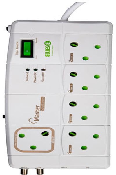 Ellies - Eco Smart Surge Power Block With Tel/Coax Protection