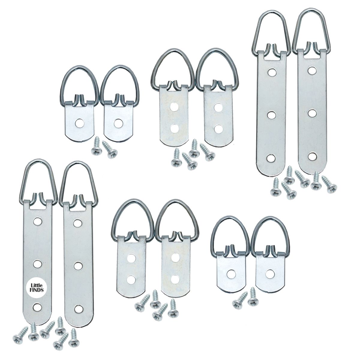 Strap Hanger Framing/Mirror Hooks Mix Set of 6 Little Finds Buy