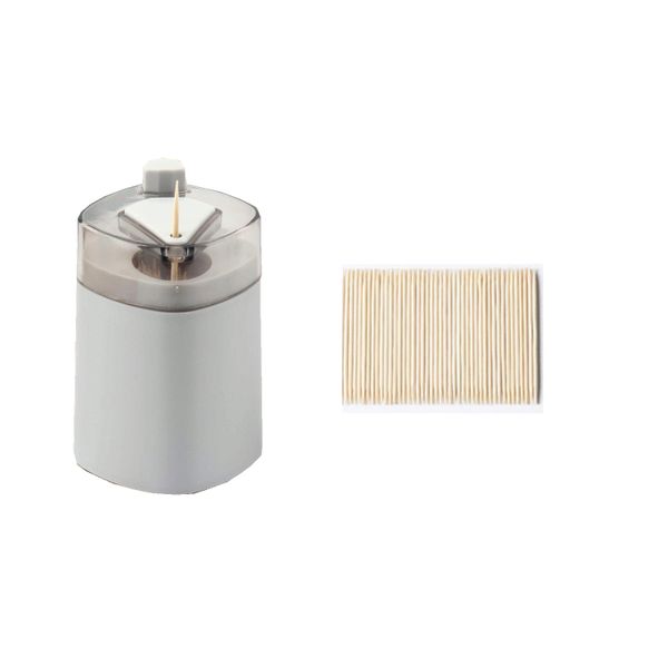 Toothpick Holder Dispenser and 150 toothpicks, Push Button Pop Up Organizer