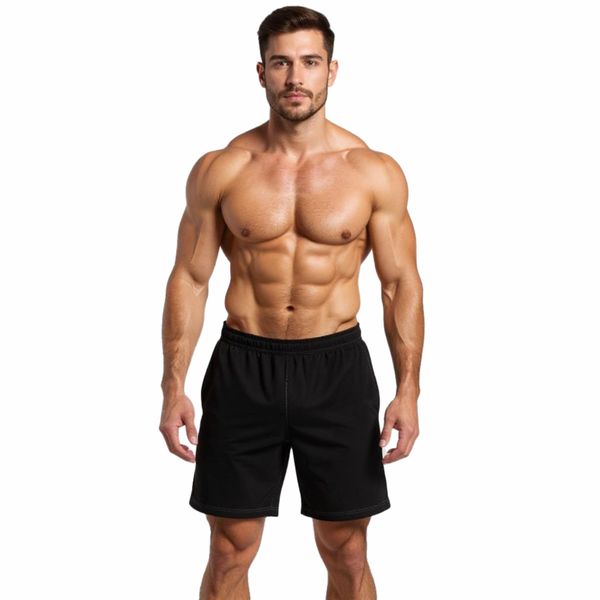 Jacquard Training Shorts - Breathable Quick-Dry with Pockets
