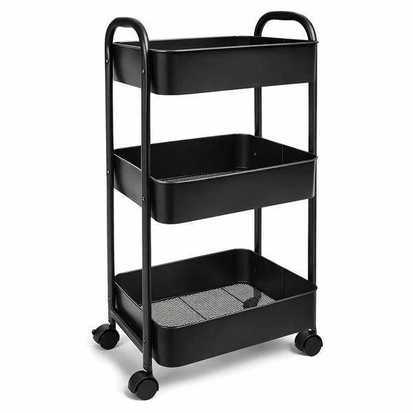 Utility Cart - 3 Shelf, Mobile, Space-Saving