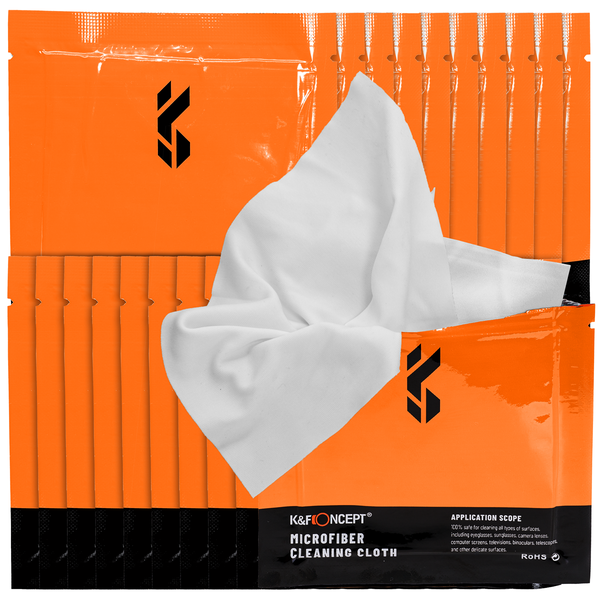 K&amp;F 20 Pack of Microfiber Cleaning Cloths measuring 15x15cm | SKU.1615