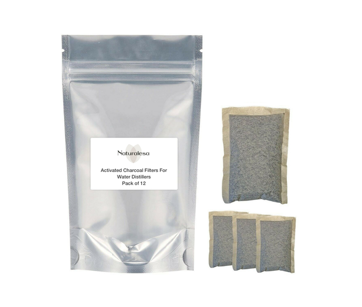 Naturalesa Activated Charcoal Filters For Water Distillers - Pack of 12