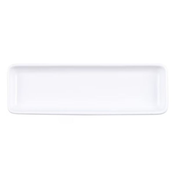 Rectangular Ceramic Serving Tray - White