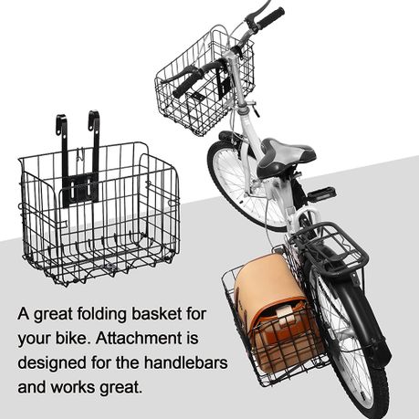 Folding bicycle basket sale