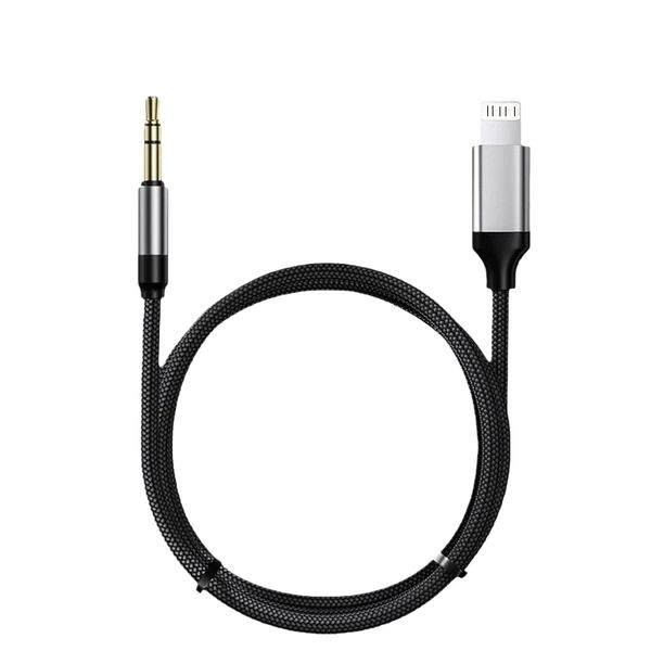 Lightning to 3.5mm AUX Adapter Cable 1M Compatible with iPhone