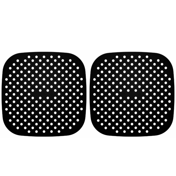 Square Silicone Non-Stick Air Fryer Mat Liner - 2 Pack