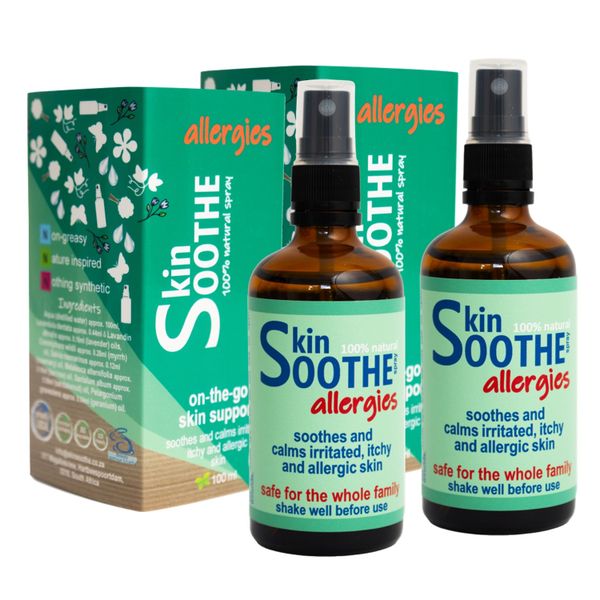SkinSOOTHE Allergies (x2) - soothes eczema, rash, itchy skin - 2x100ml