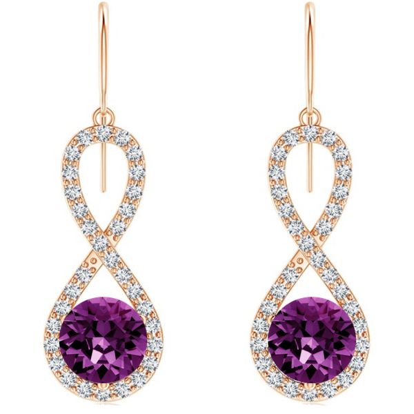 Swarovski Amethyst Crystal Rose image