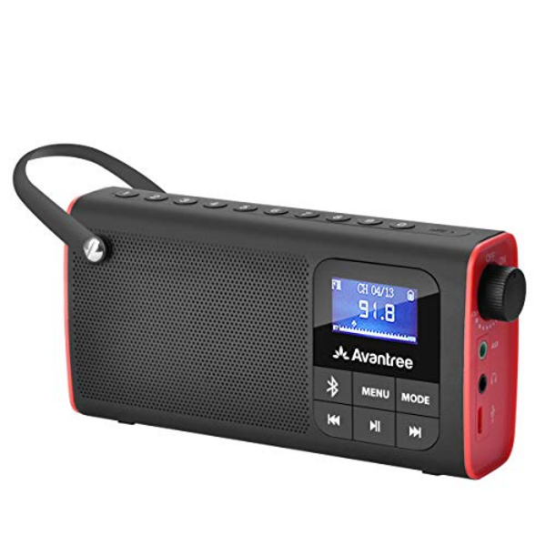 Rechargeable Portable FM Radio with Bluetooth and Speaker
