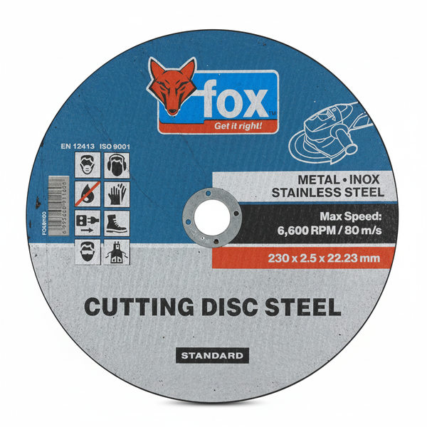 Fox - Cutting Disc for Steel and Inox - 230mm x 2.5mm