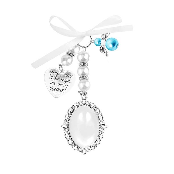 Single Memorial Wedding Bouquet Photo Pendant