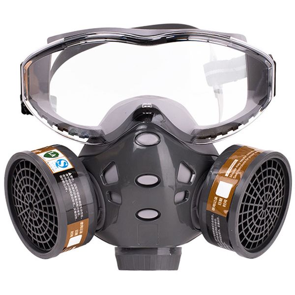 Half Face Cover Safety Mask Gas/Welding Mask with Integrated Goggles