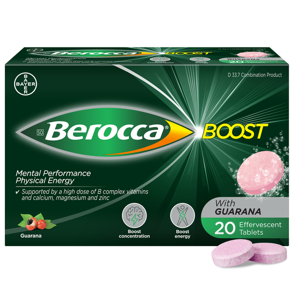 Berocca Boost Effervescent Tablets - 20's