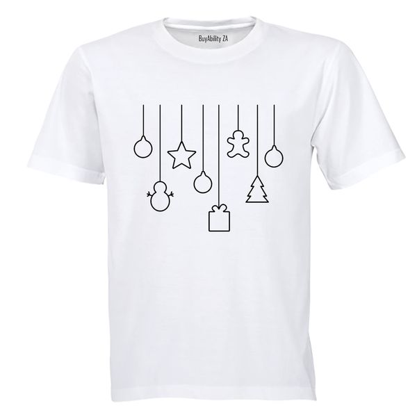 Hanging Christmas Shape Decor - Kids T-Shirt