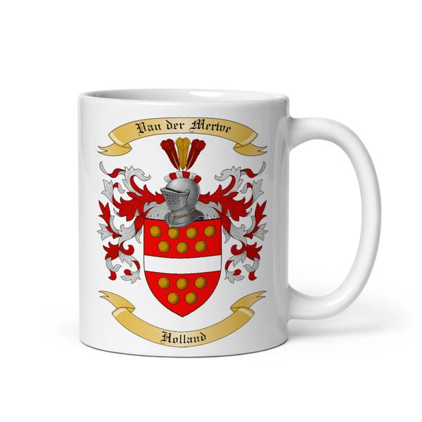 Van Dre Merwe Family Crest Coffee Mug