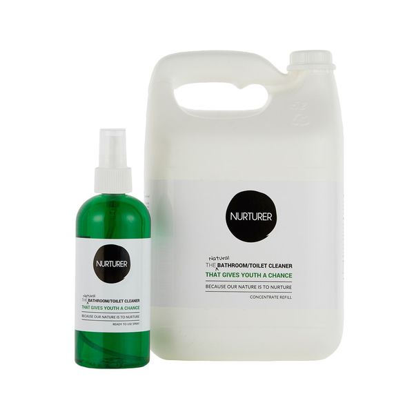 Nurturer - Natural Bathroom/Toilet Cleaner - 5L Refill &amp; 500ml